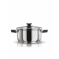 Pyramis Classic Βαθιά Ανοξείδωτη Κατσαρόλα 7.2lt / 26cm 015026201