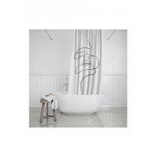 Estia Line Art Κουρτίνα Μπάνιου 180x200cm Λευκή 02-18085