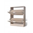 SIDIRELA Ξύλινη Παπουτσοθήκη με 4 Ράφια 60x24x80cm E-0206