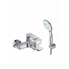 Viospiral Tetra Αναμεικτική Μπαταρία Μπανιέρας Πλήρες Σετ Ασημί 36-05021