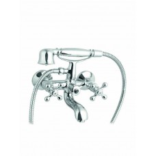 Viospiral Brava Ρετρό Μπαταρία Μπανιέρας Πλήρες Σετ Ασημί 26-07401