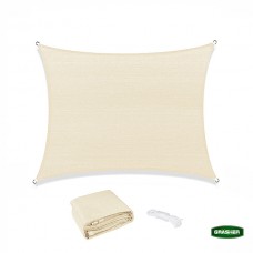 GRASHER Τετράγωνο Πανί Σκίασης Εκρού 3.6x3.6m 103421