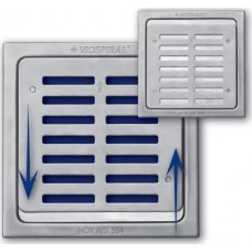 Viospiral Ανοξείδωτη Σχάρα Δαπέδου με Μέγεθος 12x12εκ. Ασημί 15-1385