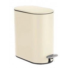 Sidirela Μεταλλικό Σετ Πιγκάλ και Καλαθάκι Μπάνιου Soft Close 5lt Μπεζ E-1538-BZ