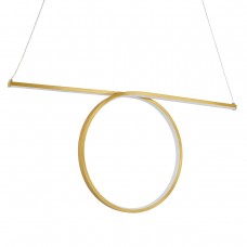 GloboStar Rome Μοντέρνο Κρεμαστό Φωτιστικό με Ενσωματωμένο LED σε Χρυσό Χρώμα 61297