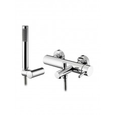 Pyramis Rota Plus Αναμεικτική Μπαταρία Μπανιέρας Πλήρες Σετ Ασημί 090924401