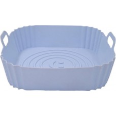 Sidirela Φόρμα Μαγειρέματος για Air Fryer Γαλάζιο 22.5x22.5x5.5εκ. E-4510-BL