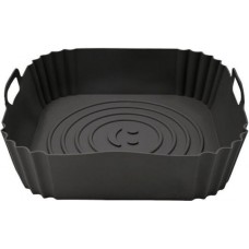 Sidirela Φόρμα Μαγειρέματος για Air Fryer Γκρι 22.5x22.5x5.5εκ. E-4510-GR