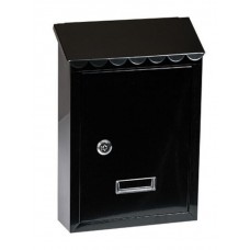 Krausmann Γραμματοκιβώτιο Εξωτερικού Χώρου Μεταλλικό σε Μαύρο Χρώμα HS55372