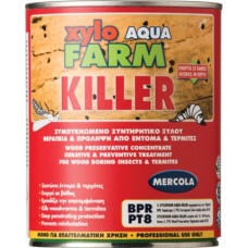 Mercola Xylofarm Aqua Killer Συντηρητικό Ξύλου Νερού Άχρωμο Ματ 750ml 5545