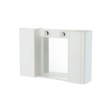 Viospiral Ορθογώνιος Καθρέπτης Μπάνιου από Πλαστικό με Ντουλάπι 59-07100