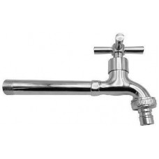 Krausmann Κάνουλα Oρειχάλκινη Χρωμέ Βαρύ Τύπου με Μακρύ Λαιμό SN70167