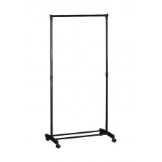 Ankor Τροχήλατη Κρεμάστρα Δαπέδου από Μέταλλο Πτυσσόμενη σε Μαύρο Χρώμα 804467