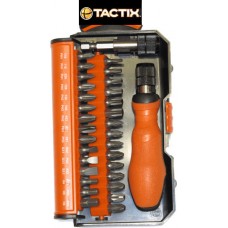 Tactix Σετ Κατσαβίδια Καρυδάκια 32τμχ 900017
