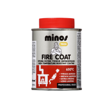 MINOS TECH FIRE COAT Βερνικόχρωμα Υψηλής Θερμοκρασίας 0.2lt Μαύρο 9095