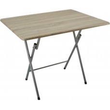 Τραπέζι για Μικρούς Εξωτερικούς Χώρους Πτυσσόμενο Ξύλινο με Μεταλλικό Σκελετό 80x50x71εκ. ANKOR 774340