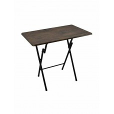 Τραπέζι για Μικρούς Εξωτερικούς Χώρους Πτυσσόμενο Ξύλινο με Μεταλλικό Σκελετό Καφέ 90x70x71εκ. ANKOR 774371
