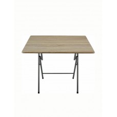 Τραπέζι για Μικρούς Εξωτερικούς Χώρους Πτυσσόμενο Ξύλινο με Μεταλλικό Σκελετό Καφέ 70x70x71εκ. ANKOR 781676