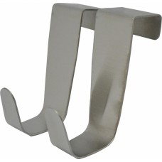 Κρεμάστρα Πόρτας Ανοξείδωτη 1 Θέσης 2.5x2.2x8.5cm 2τμχ Ankor 791729