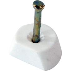 Τακάκια ραφιών πλαστικά καρφωτά λευκά