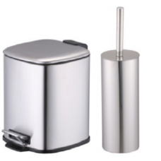 ΣΕΤ ΧΑΡΤΟΔΟΧΕΙΟ 6L 20.5X23.5X27cm SOFT CLOSE ΚΑΙ ΠΙΓΚΑΛ 9X38cm ΝΙΚΕΛ OEM V5275