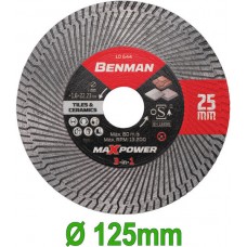 Benman Δίσκος Κοπής Δομικών Υλικών 125mm 10645