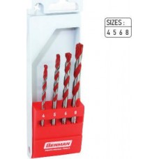 Benman Σετ Διαμαντοτρύπανα Γρανίτη και Μαρμάρου 74673 4τμχ