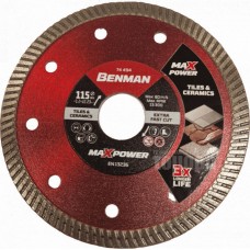 Benman Δίσκος Διαμαντέ Κοπής Πλακιδίων Γρανίτη Maxpower 115mm 74494 1τμχ