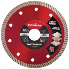 Benman Δίσκος Διαμαντέ Κοπής Πλακιδίων Γρανίτη Maxpower Ø125x7x1.2x22.23mm 74495 1τμχ