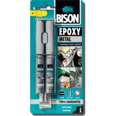 Bison Εποξική Κόλλα Μετάλλων 2 Συστατικών Γκρι 24ml 6305443