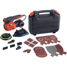 Πολυτριβείο 220W με Ρύθμιση Ταχύτητας και με Σύστημα Αναρρόφησης Black & Decker KA280K-QS