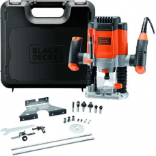 Κάθετη Φρέζα 1200W με Ρύθμιση Ταχύτητας Black & Decker KW1200EKA-QS Κάθετη Φρέζα 1200W με Ρύθμιση Ταχύτητας Black & Decker KW1200EKA-QS