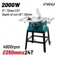 BORMANN Pro Δισκοπρίονο Δαπέδου 2000W BTS2850