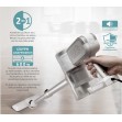 BRUNO ηλεκτρική σκούπα 2 σε 1 600W, λευκή-ασημί BRN-0133