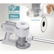 BRUNO ηλεκτρική σκούπα 2 σε 1 600W, λευκή-ασημί BRN-0133