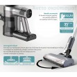 BRUNO επαναφορτιζόμενη ηλεκτρική σκούπα 2 σε 1 200W ασημί BRN-0160