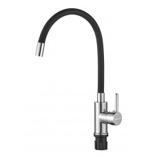 Bruno Ψηλή Σπαστή Μπαταρία Κουζίνας Πάγκου Inox Μαύρη M54804-006C-S626-BK