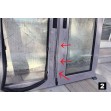 Cal Doublex Classic Κλειδαριά Συρόμενων Αλουμινίου Λευκή 