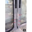 Cal Doublex Classic Κλειδαριά Συρόμενων Αλουμινίου Λευκή 