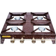 Επιτραπέζια Εστία Υγραερίου με 4 Εστίες Καφέ Calfer Gas ΕΛ.400