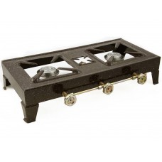 Calfer Gas ΕΛΒ.250 Επιτραπέζια Εστία Υγραερίου Τριπλή Καφέ