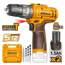INGCO Κρουστικό Δραπανοκατσάβιδο Μπαταρίας 12V Li-Ion CIDLI12202E INGCO Κρουστικό Δραπανοκατσάβιδο Μπαταρίας 12V Li-Ion CIDLI12202E
