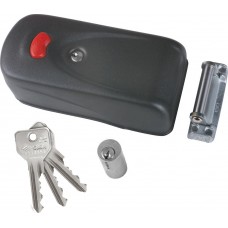 Cisa Elettrika Κουτιαστή Κλειδαριά Ηλεκτρική για Σιδερένιες και Ξύλινες Πόρτες σε Μαύρο Χρώμα 1A731