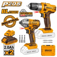 INGCO Εργαλεία Μπαταρίας 20V Li-Ion Σετ 2 τεμ. COSLI230708 INGCO Εργαλεία Μπαταρίας 20V Li-Ion Σετ 2 τεμ. COSLI230708