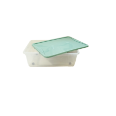 Πλαστικό Κουτί Αποθήκευσης με Ρόδες και Καπάκι Διάφανο 59x40x19.5cm Mega Box Cyclops 003301879