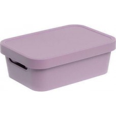 Πλαστικό Κουτί Αποθήκευσης με Καπάκι Ροζ 13.5x36x27.5cm Cave Cyclops 003302104