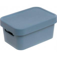 Πλαστικό Κουτί Αποθήκευσης με Καπάκι Μπλε 12.5x26.3x18.3cm Cave Cyclops 003302111