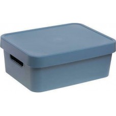 Πλαστικό Κουτί Αποθήκευσης με Καπάκι Μπλε 13.5x36x27.5cm Cave Cyclops 003302113