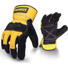 DEWALT Γάντια Εργασίας Κίτρινα Δερμάτινα/Βαμβακερά DPG41L