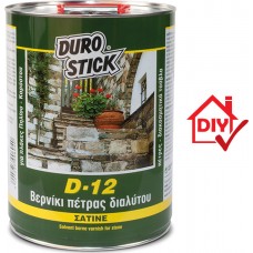 Durostick Βερνίκι Πέτρας Διαλύτου D-12 1lt Διάφανο ΝΤ1201
